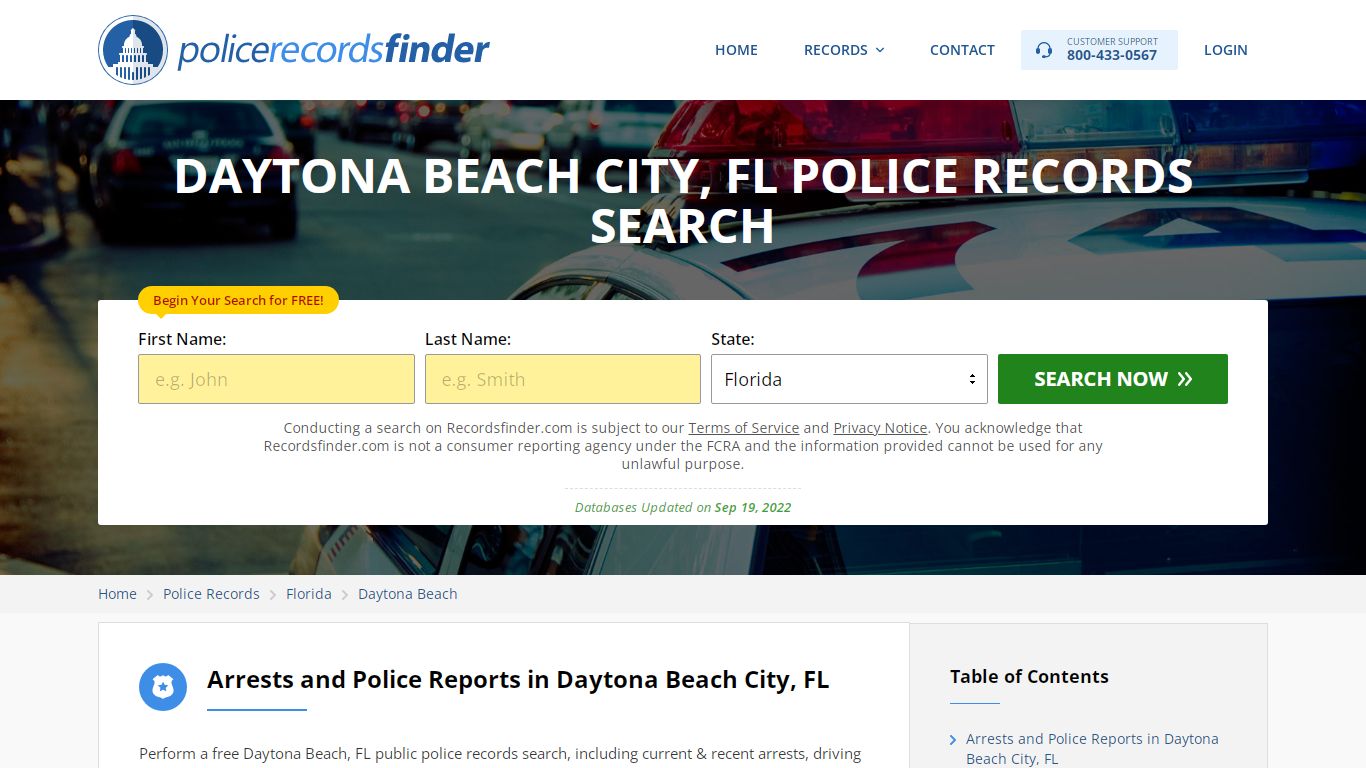 Daytona Beach, Volusia County, FL Police Reports & Police Department ...