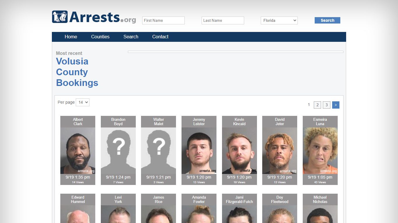 Volusia County Arrests and Inmate Search